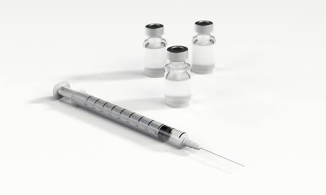 syringe with medication