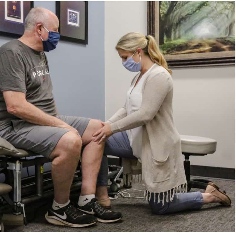 Physical Therapist evaluating a new patient.